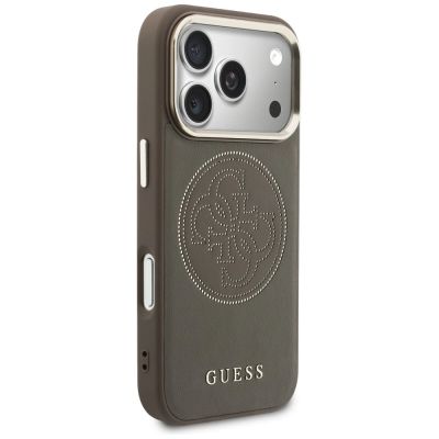 4. Guess Perforated 4G MagSafe case for iPhone 17 Pro - brown