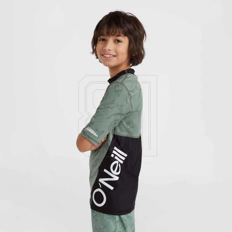 4. O&#39;Neill UV Mix &amp; Match Cali First 13&#39;&#39; Swim Shortscrazy Skin Jr T-shirt 92800613842