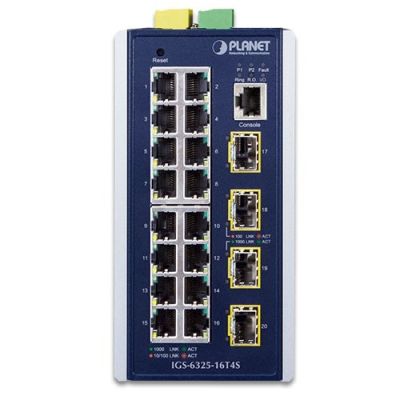 2. PLANET IGS-6325-16T4S Managed Network Switch L3 Gigabit Ethernet (10/100/1000) Blue, Gray