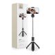 Tech-Protect L01S Bluetooth Selfie Stick with Tripod up to 70cm - Black