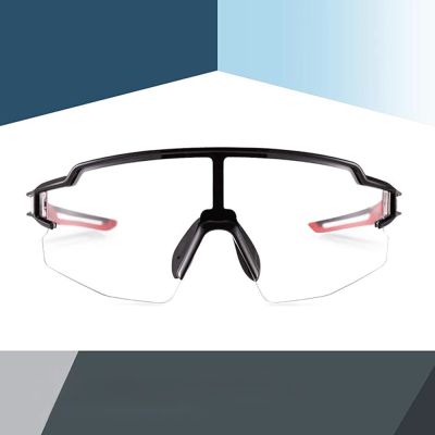 4. Rockbros 10173 Photochromic UV400 Cycling Glasses - Black and Red