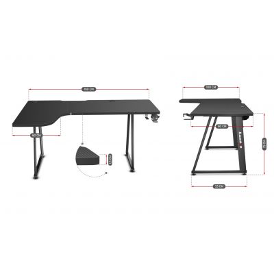 7. Huzaro Hero 7.7 Gaming Desk