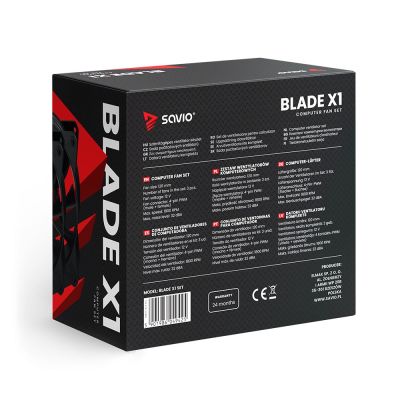 7. SAVIO 3 X 120MM 4-PIN PWM BLADE FAN SET