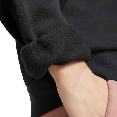 6. adidas Essentials Small Logo Feelcozy Women's Sweatshirt Black JC5932