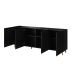 2. PAFOS chest of drawers 200x40x82 black matt