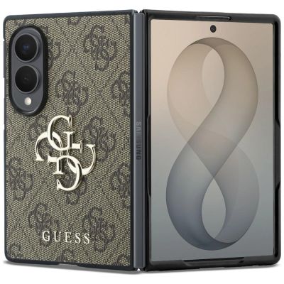 Guess Big 4G Logo Case for Samsung Galaxy Z Fold 8 - Brown