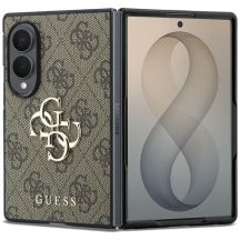 Guess Big 4G Logo Case for Samsung Galaxy Z Fold 8 - Brown