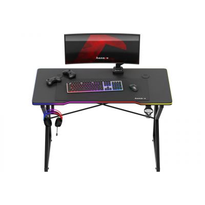 8. Huzaro Hero 1.7 RGB Black Gaming Desk