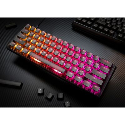 8. Ducky One 3 Aura Black Mini Gaming Keyboard, RGB LED - MX-Silent-Red