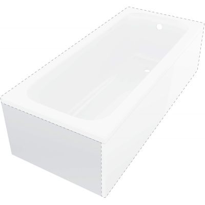 Prizma bathtub enclosure 140-170 cm - short side