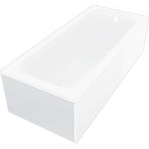 Prizma bathtub enclosure 140-170 cm - short side