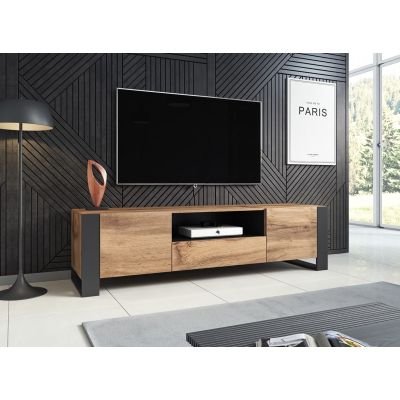 5. TV cabinet WOOD 180/44/48 wotan oak + anthracite