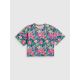 5. Girls' boxy T-shirt with print 4F 4FJRAW26TTSHF4243-90A