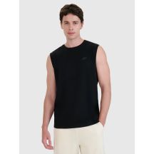 Men's tank top regular plain 4F 4FWMM00TSLEM125-20S