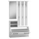 2. WARDROBE - CABINET, MIRROR, HANGER / WHITE GB1