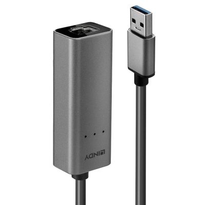 6. Lindy 43313 Gender Changer / Cable USB-A RJ-45 Silver