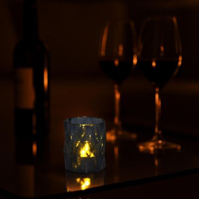 12. MINI DECORATIVE LAMP 6 CM GRAY WARM WHITE 1 LED