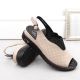 7. Leather openwork wedge sandals Filippo W PAW537, beige