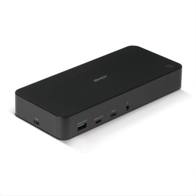 3. Universal hybrid USB Type-C and Type-A laptop docking station with 3x4K support (DP, HDMI)