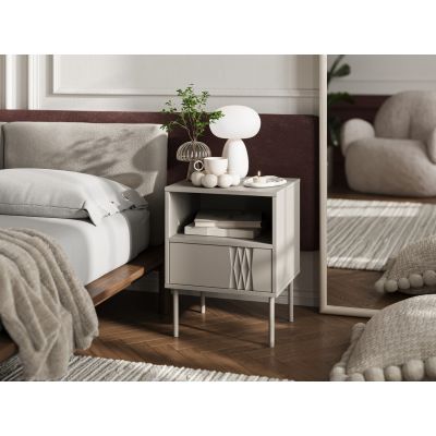 3. TRESSE bedside table 2 pcs 44x40x53 cashmere matt