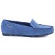 2. Women's moccasins, suede shoes, blue Potocki 09301