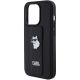 7. Karl Lagerfeld Gripstand Saffiano Choupette Pins case for iPhone 15 Pro Max - black