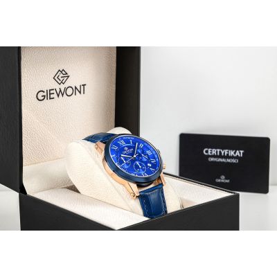 8. Giewont Chronograph Sapphire Copper Blue Men's Watch GW6260-A5