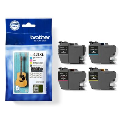 12. Brother LC-421XLVAL PagePack 4 pcs Original High (XL) Yield Black, Cyan, Magenta, Yellow