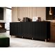 3. PAFOS chest of drawers 200x40x82 black matt