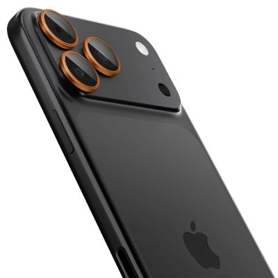 3. Spigen Optik Pro Camera Lens Glass for iPhone 16 Pro / Max / 17 Pro / Max - Orange