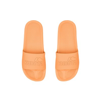 14. Kubota basic plain pool flip-flops orange K25SS-101-004-05-1