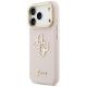 2. Guess Grained Big 4G & Stand Camera Case for iPhone 17 Pro - Pink