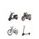 10. Joyroom JR-ZS431 phone holder for bike, motorcycle, scooter - black