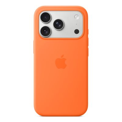 2. Apple iPhone 17 Pro Silicone Case with MagSafe – Orange