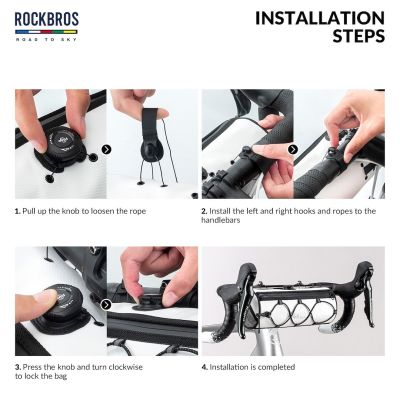 2. ROCKBROS TL002 Handlebar Bag, Black