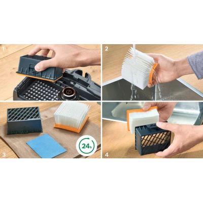 14. Bosch Series 4 BGB41HYG1H Bagged Vacuum Cleaner (600W; White)