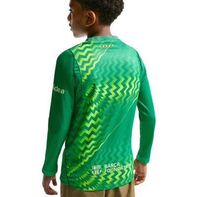 2. Nike FC Barcelona Stadium Goalkeeper 2026/27 Kids' Jersey Green II3610 324