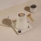 6. Fellow Stagg EKG PRO 900ml Sesame Beige Electric Kettle with Wooden Handle