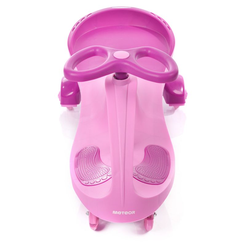 11. Pink Meteor Swingo Gravity Ride-On