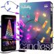 10. Twinkly Candies – 100 Candle-Shaped RGB LED Lights, Green Cable, USB-C