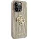 4. Guess Perforated 4G Glitter case for iPhone 15 Pro - gold