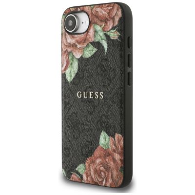 2. Guess 4G Flowers Print MagSafe case for iPhone 16e - black