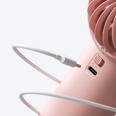 14. Jisulife Handheld Fan Life4 3600mAh Portable USB Fan - Pink