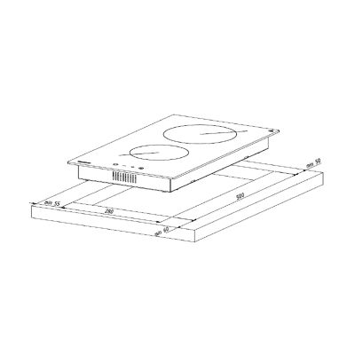 4. AKPO PKA 30830/2 ceramic plate black