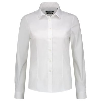 2. Malfini Fitted Stretch Blouse W MLI-T24T0 White