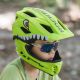 5. Rockbros TT-32003 Shark Children's Bike Helmet with Detachable Jaw Size S (48-52) - Green