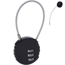 COMBINATION PADLOCK FOR SUITCASE AND BAG PROWORLD WITH CABLE