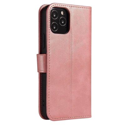 3. Magnet Case elegant case cover with a flap and stand function for Samsung Galaxy A03s (166.5) pink