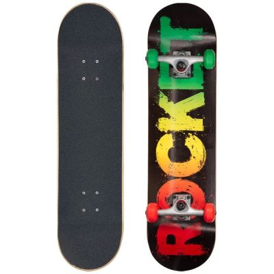 5. Rocket Rasta Fade Skateboard 8" RKT-COM-1535