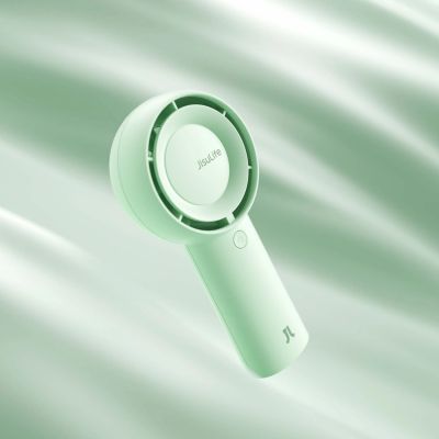 5. Jisulife Handheld Fan 5 Plus 4000mAh Mini Blower Portable Fan - Green